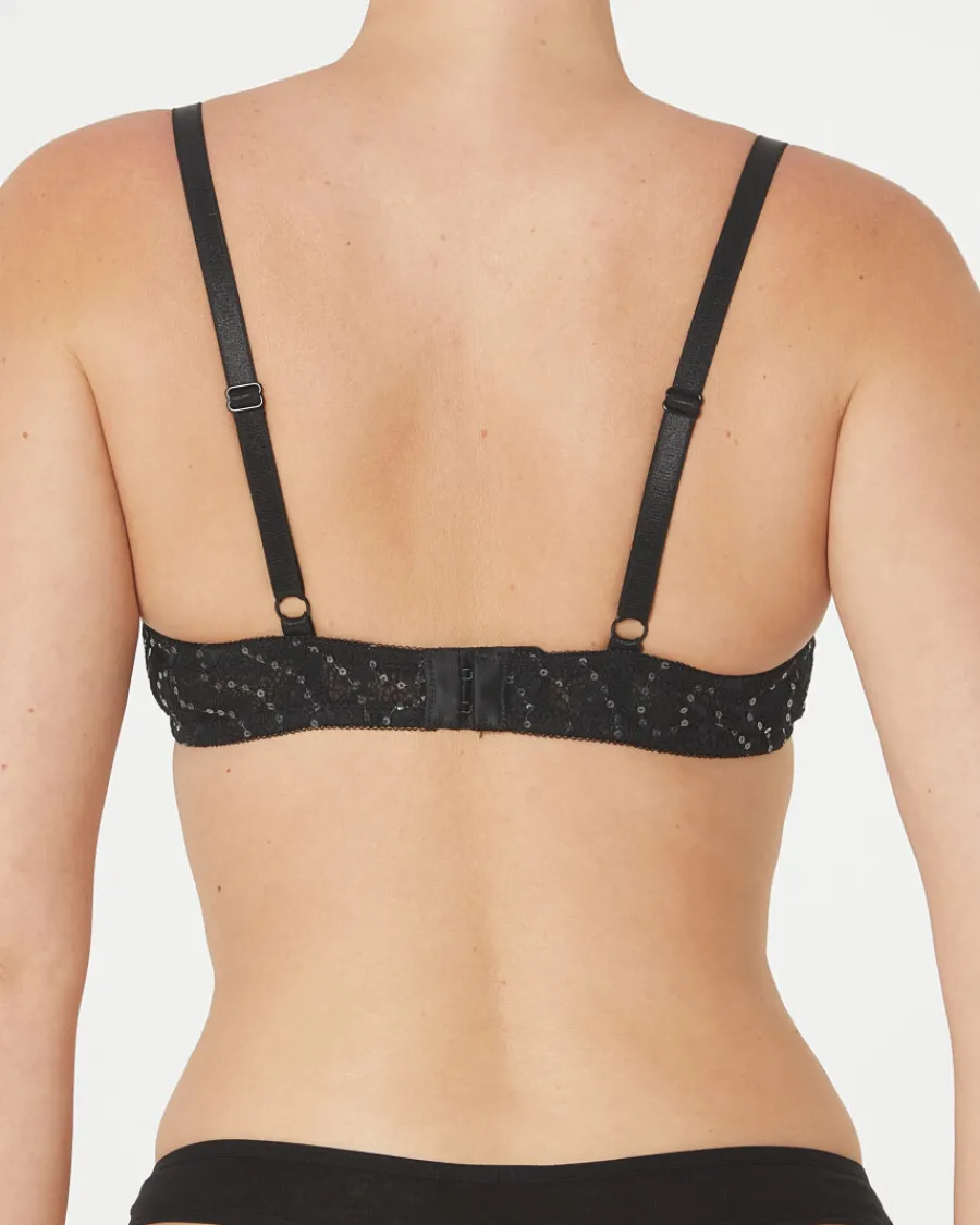 Hot BH mit Pailletten Janina, verstellbare Träger Damen Unterwäsche