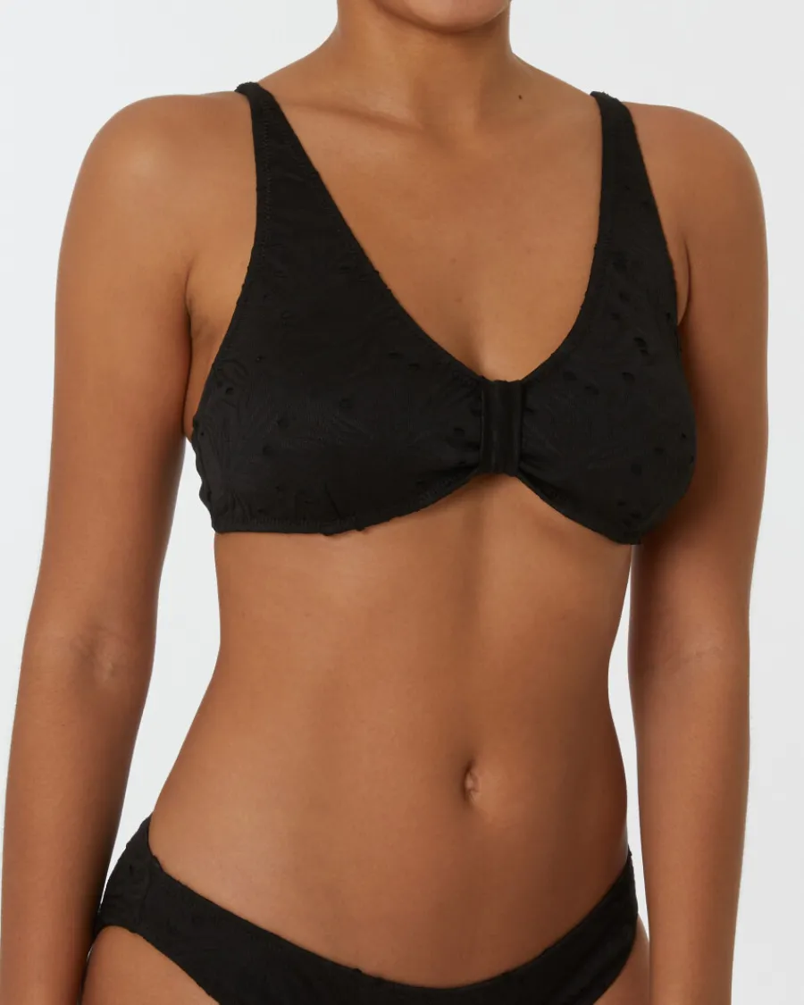 Hot Bikini-Oberteil Lochmuster Janina, verstellbare Träger Damen Bademode