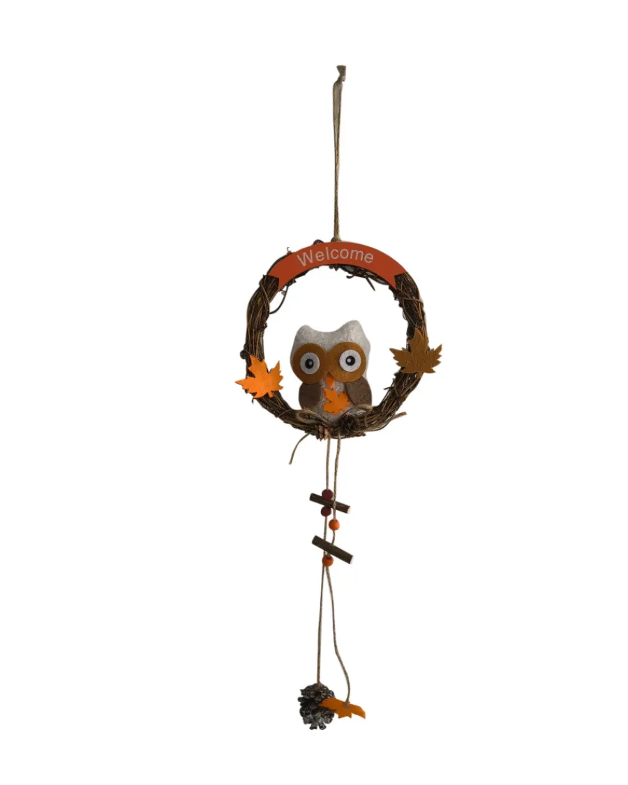 New Deko-Kranz Eule Ø ca. 18 cm Dekoration