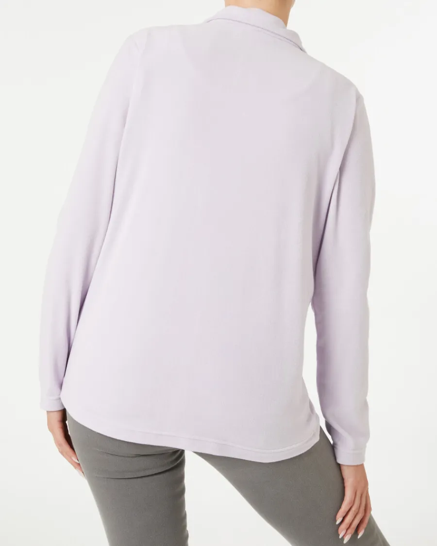 Hot Schlichte Fleecejacke Janina, Seitentaschen Damen Pullover & Strick