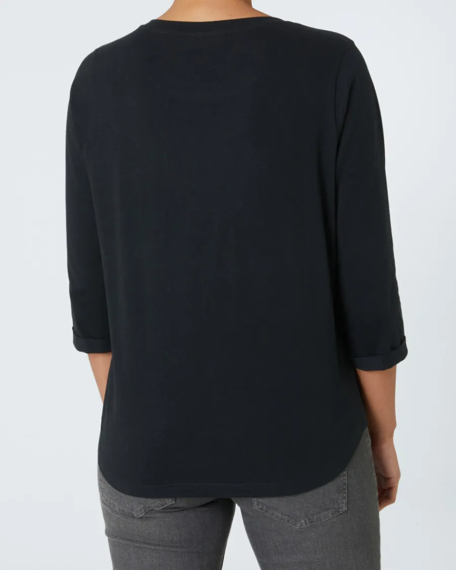 Discount Shirt mit 3/4-Arm Janina, Rundhalsausschnitt Damen Shirts & Tops