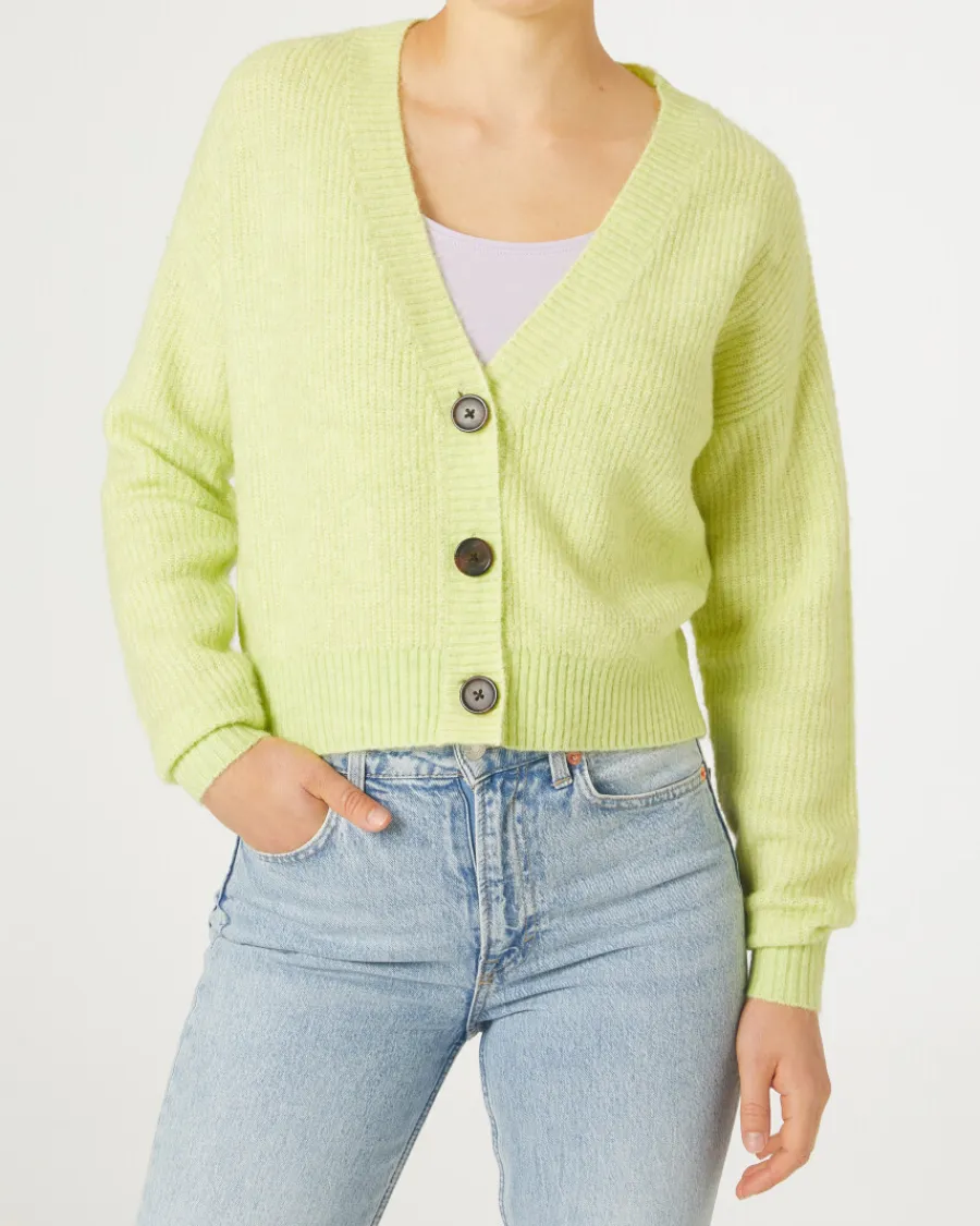Hot Strickjacke mit V-Ausschnitt Janina, Knöpfe Damen Pullover & Strick
